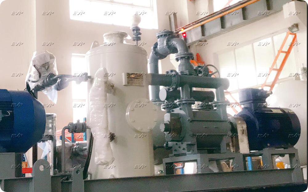 Liquid ring vacuum pump selection in Middle local large-scale chemical factory production processes