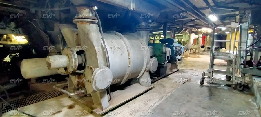 Old Liquid ring vacuum pump photos at site