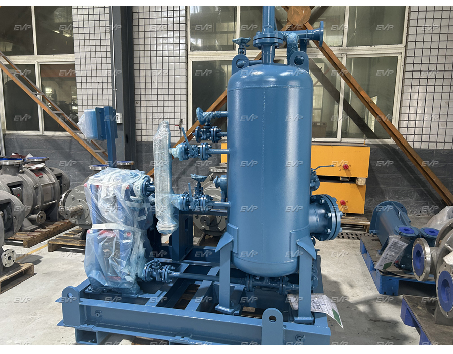 Liquid ring compressor package photos before shipping